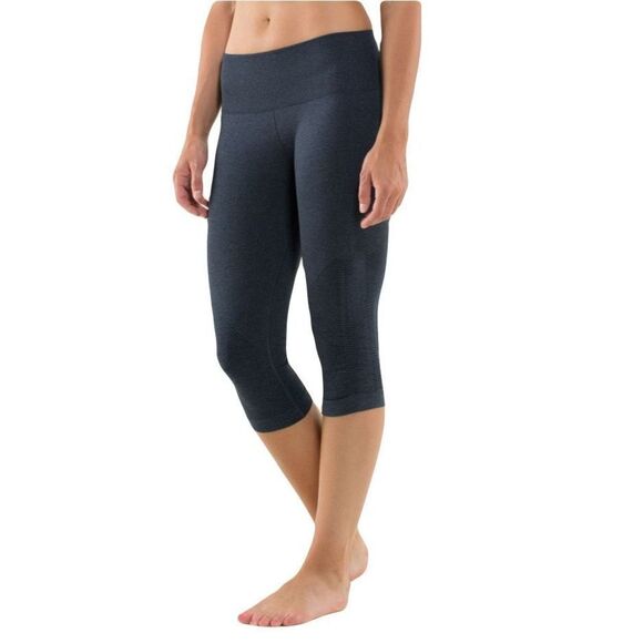 lululemon athletica Pants - Lululemon In The Flow Crop II Heathered Inkwell